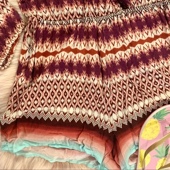 NWT Jessica Simpson Bohemian Patterned Romper - Picture 4 of 10